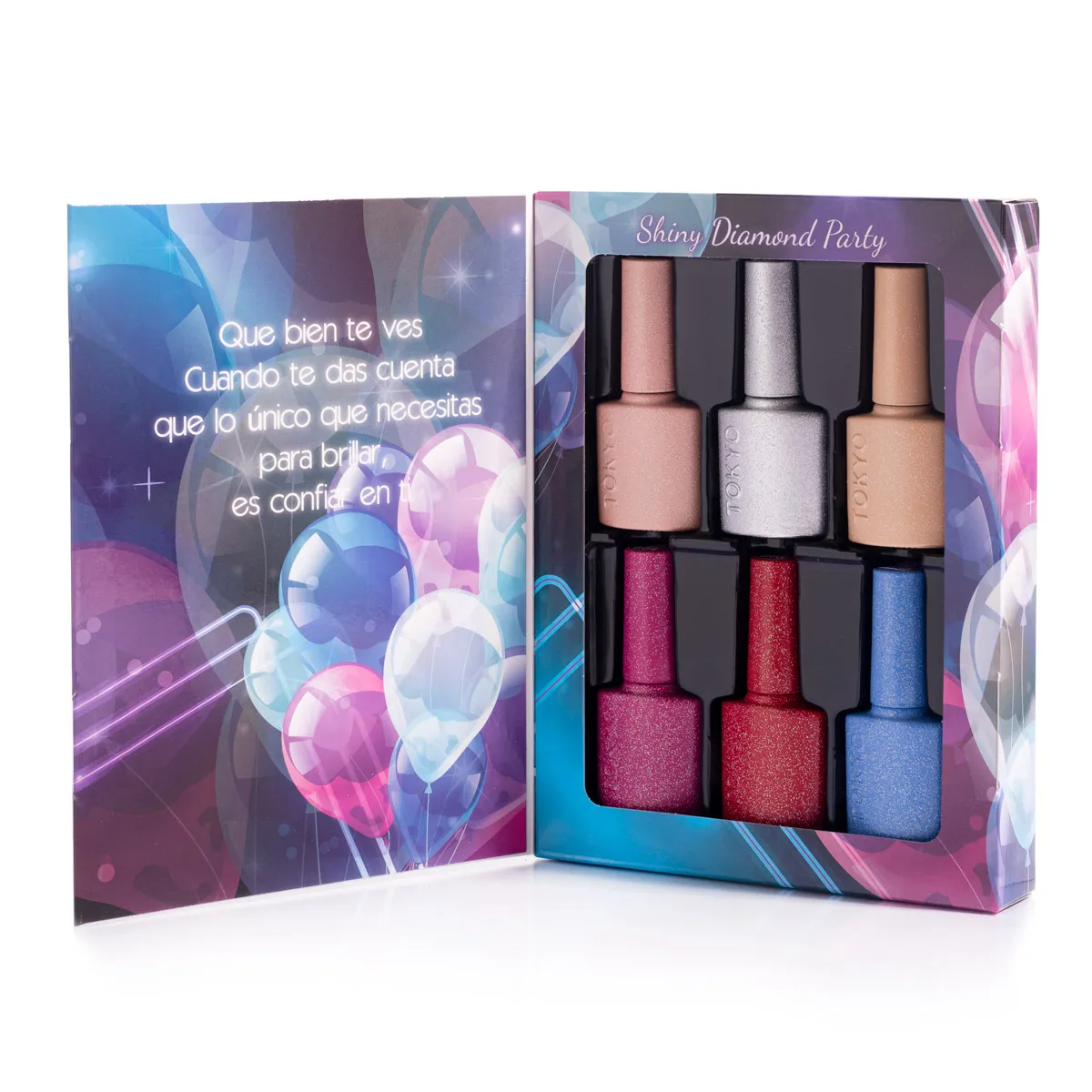 T.Shiny Diamond Party Gel 6 pzas