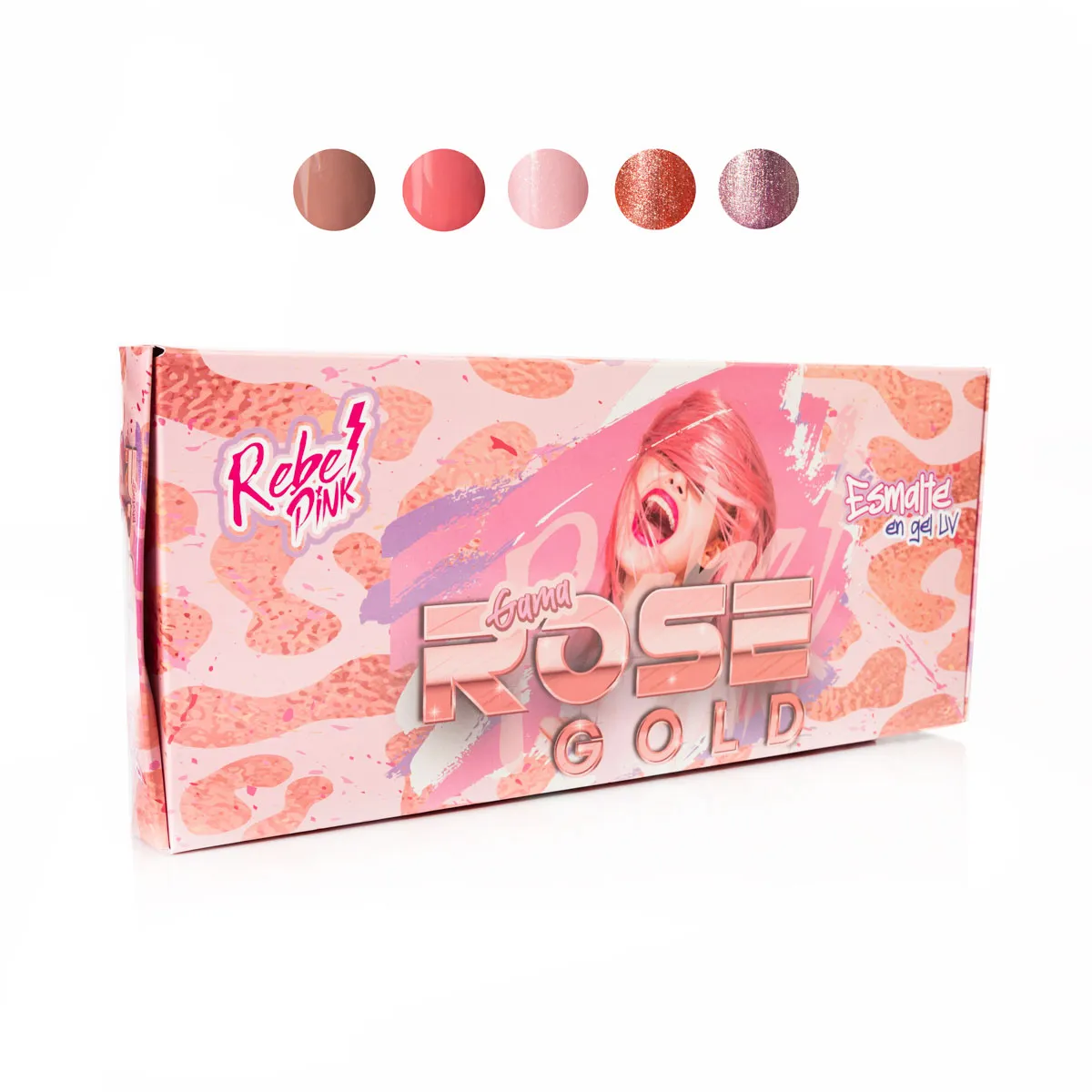 RP.Gama Gel Rose Gold 5 pzas